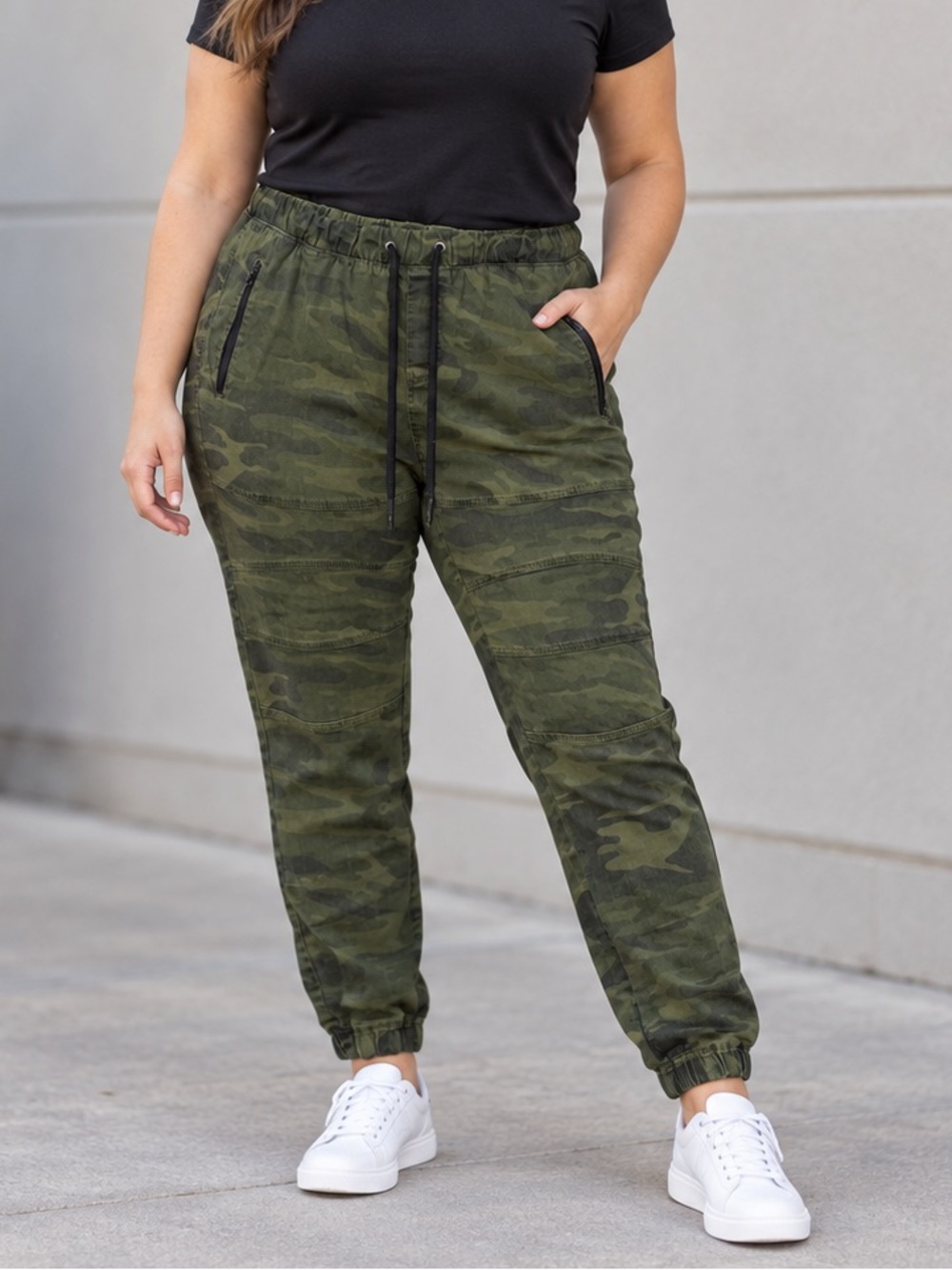 Free Planet Camo Moto Jogger Pants Men’s XL Green Stretch Zip Pockets